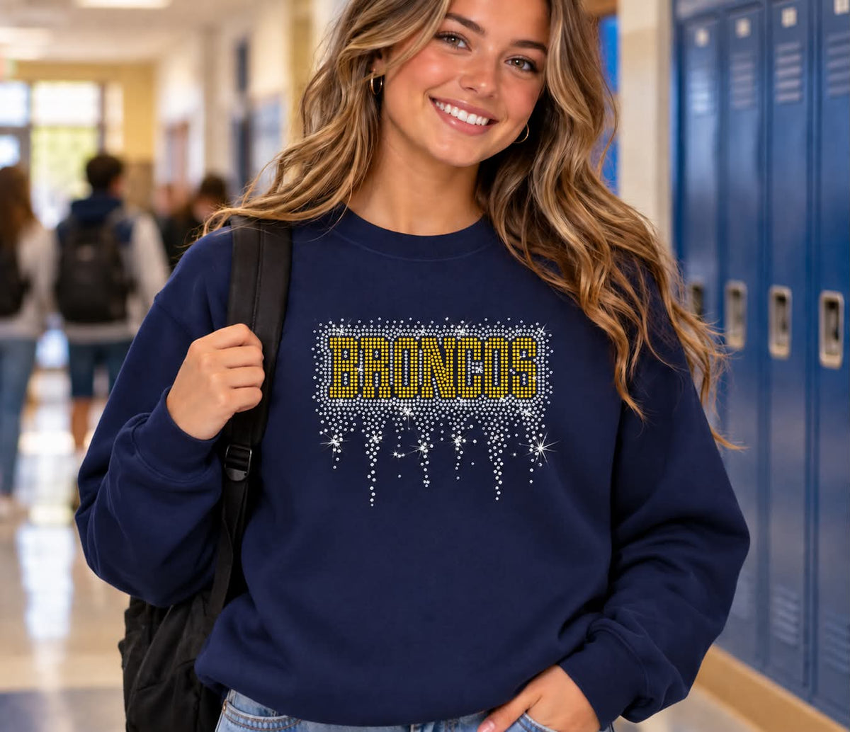 Broncos Rhinestone Sweatshirt
