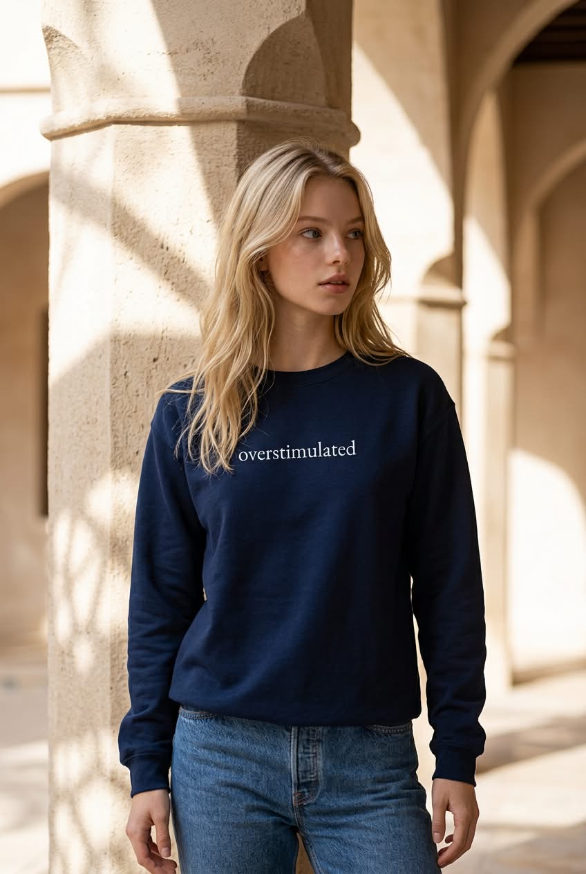 overstimulated- Embroidered
