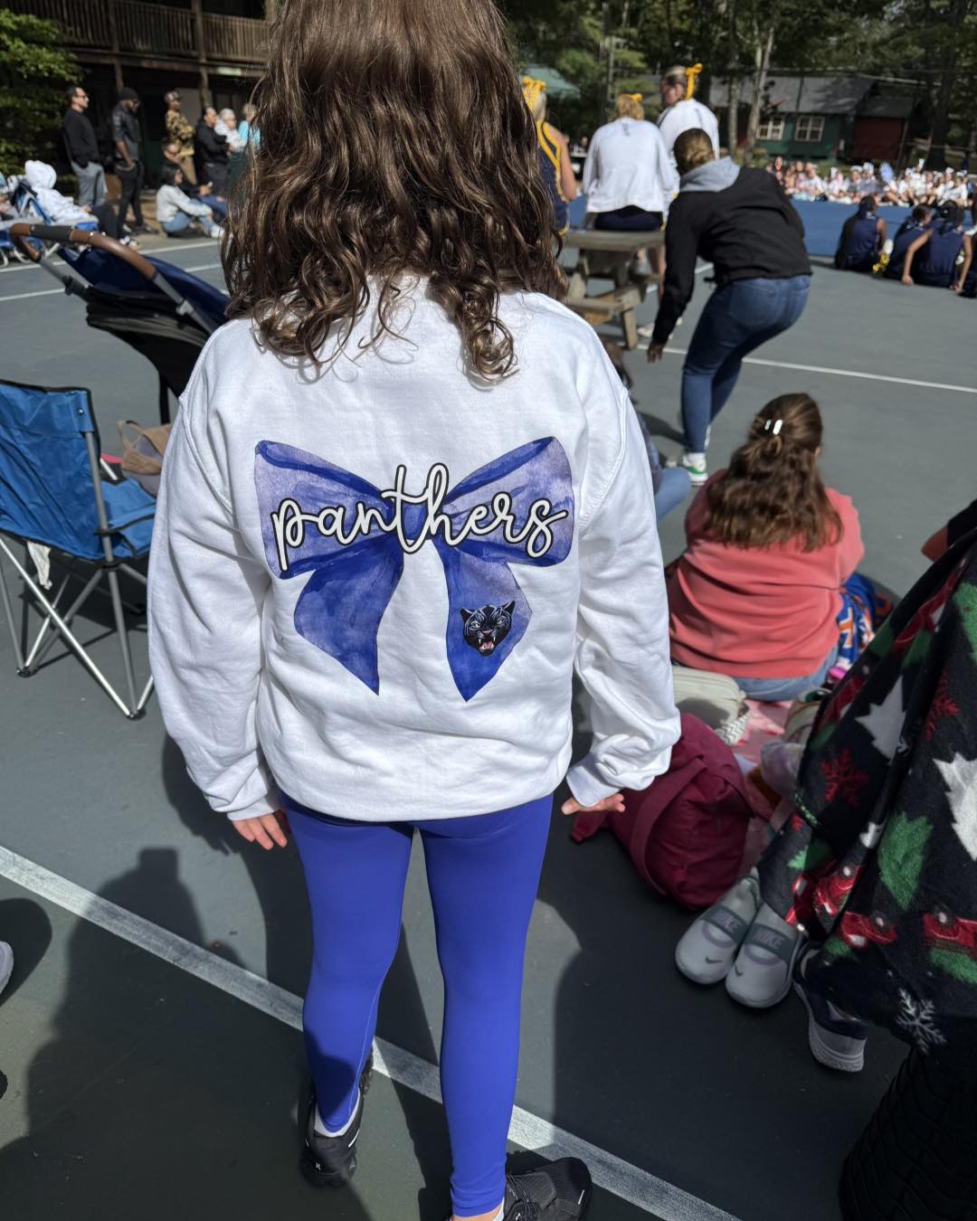 Panthers Bow Sweatshirt