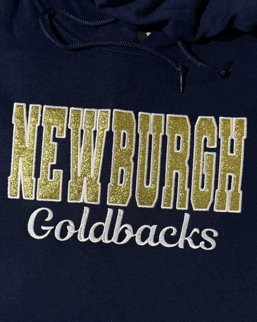 Newburgh Goldbacks Embroidered Glitter Sweatshirt