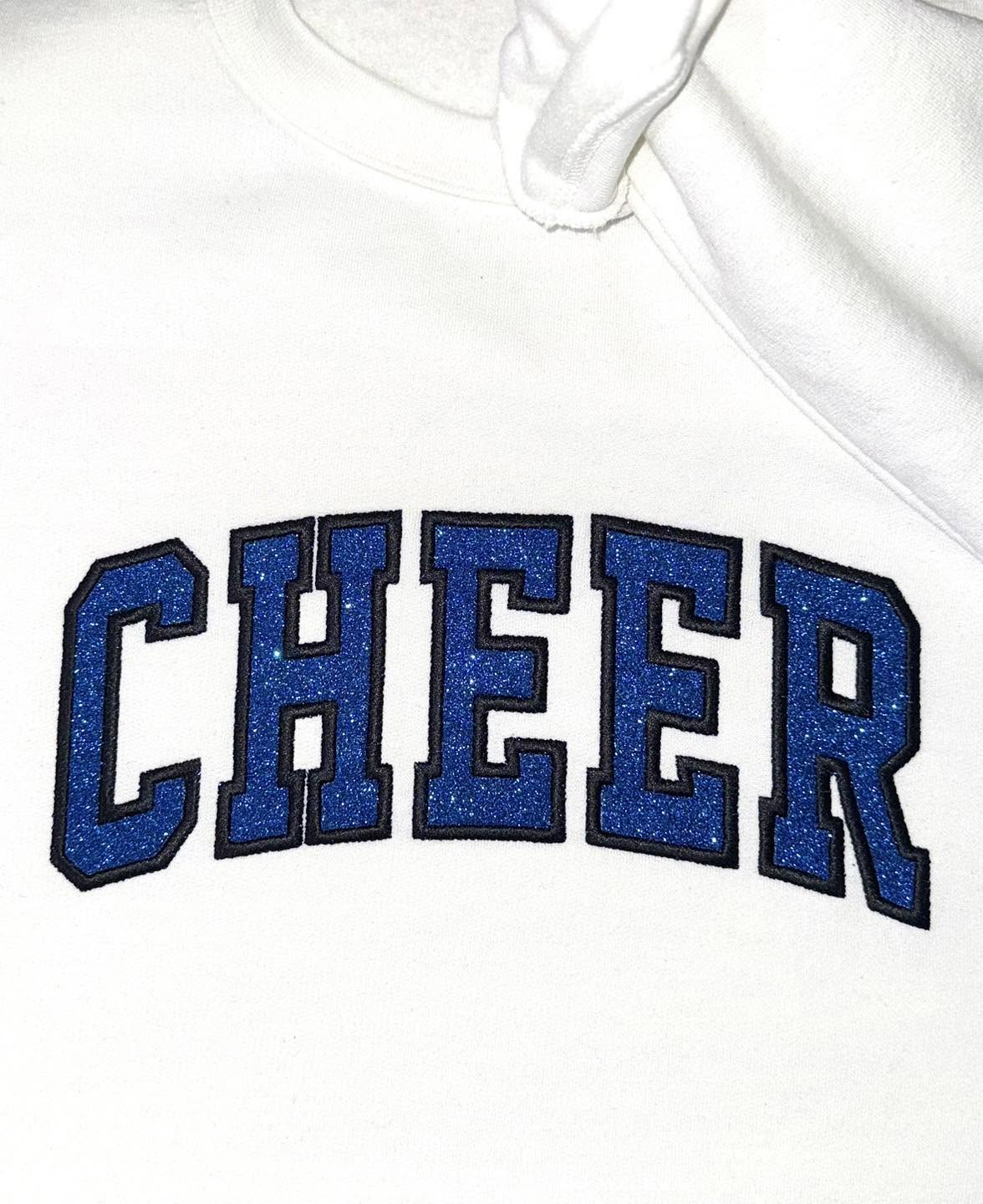 Embroidered Glitter Sweatshirt