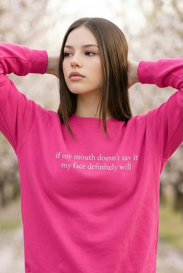 if my mouth- Embroidered