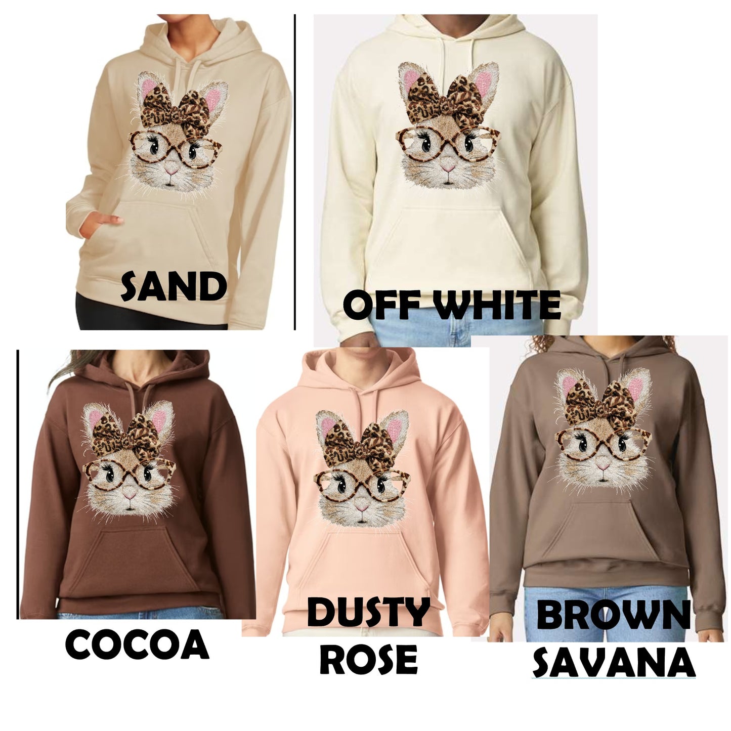 Leopard Bunny Hoodie