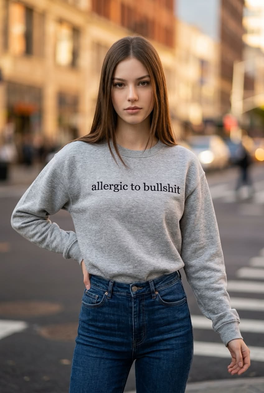 allergic to bullshit- Embroidered