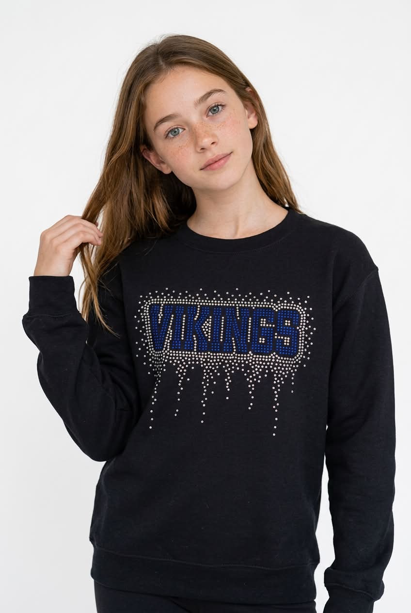 Vikings Rhinestone Sweatshirt