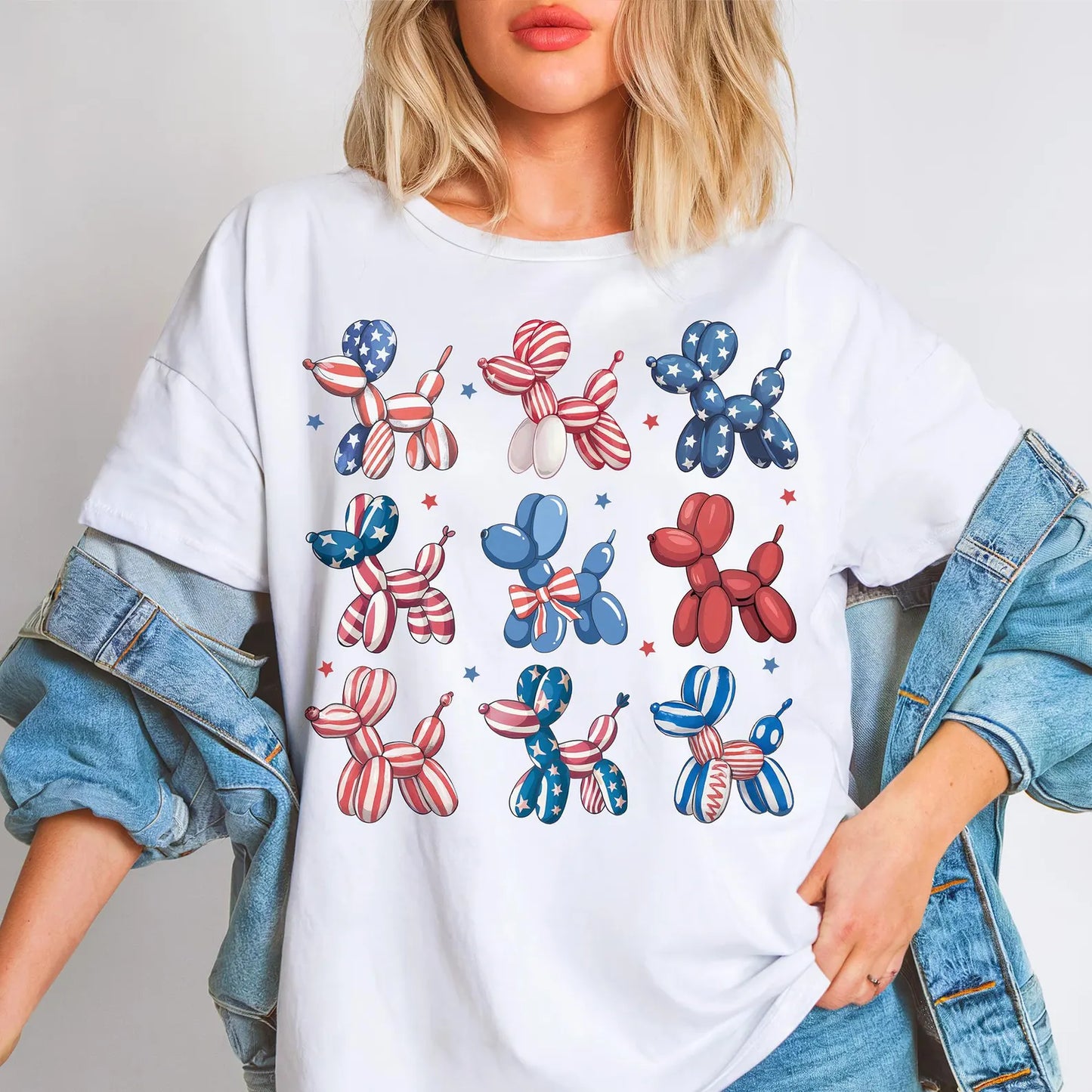 Patriotic Balloon Dogs
