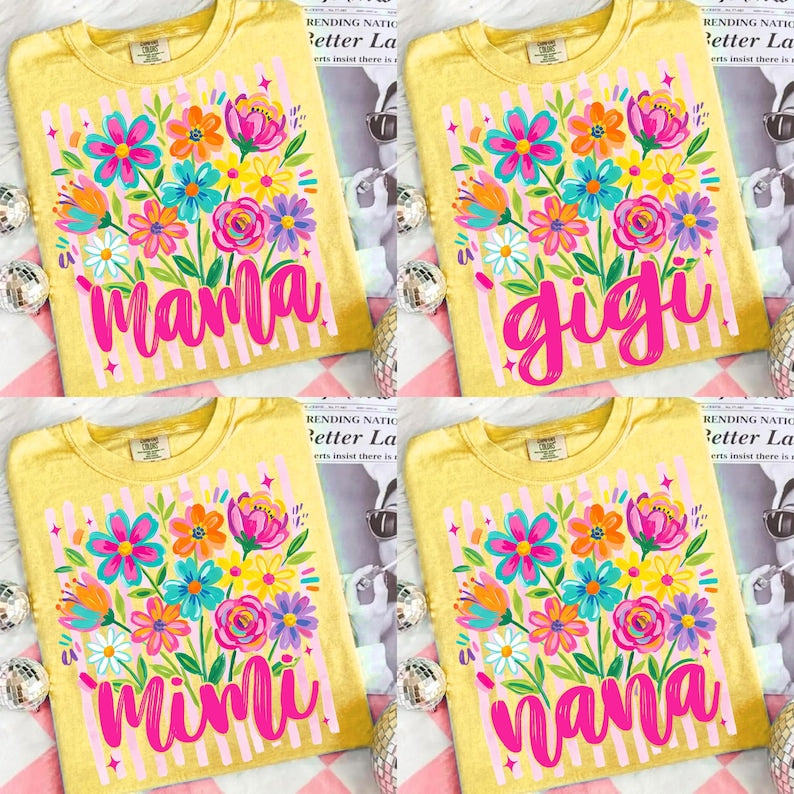 Striped Wildflower Tee