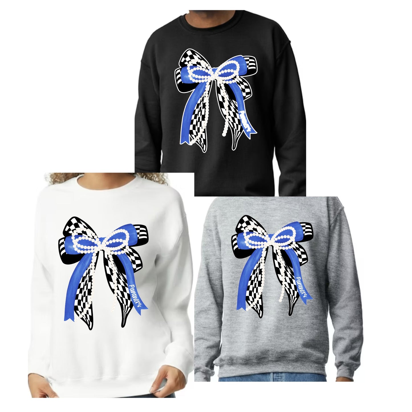 Panthers Checkered Bow