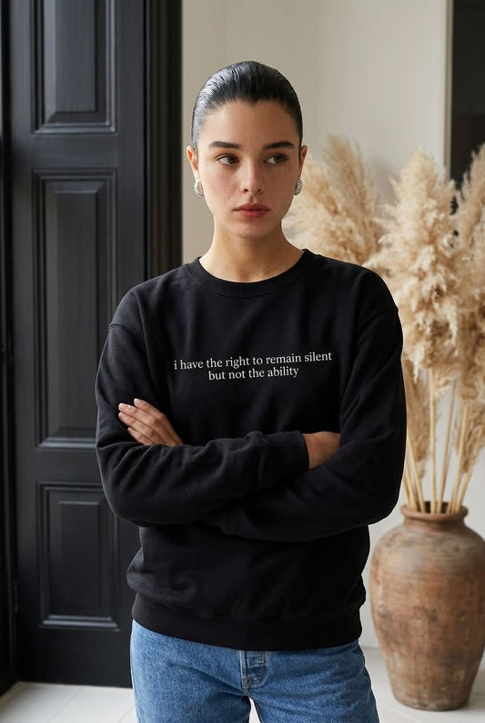 remain silent- Embroidered