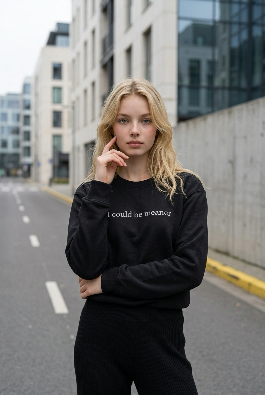 I could be meaner- Embroidered