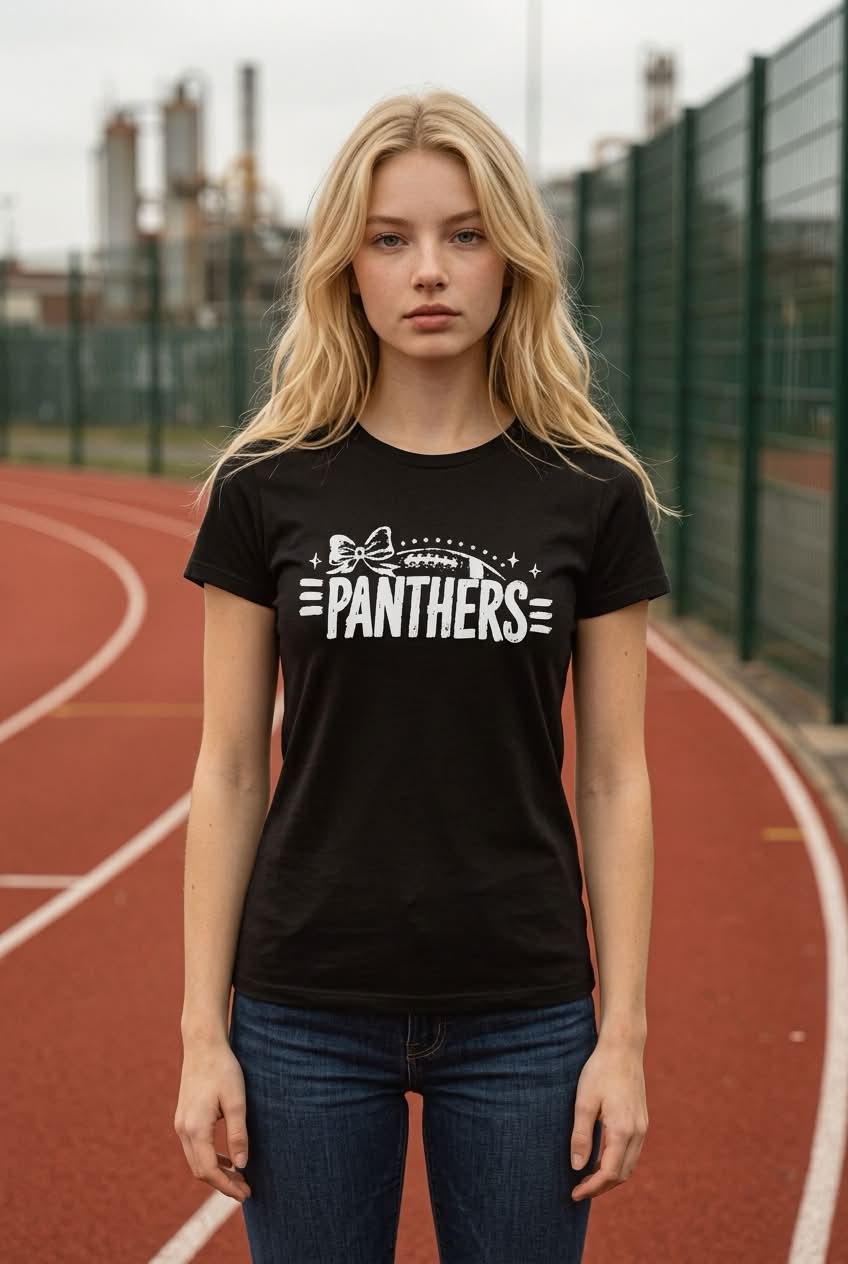 Panthers Football Bow