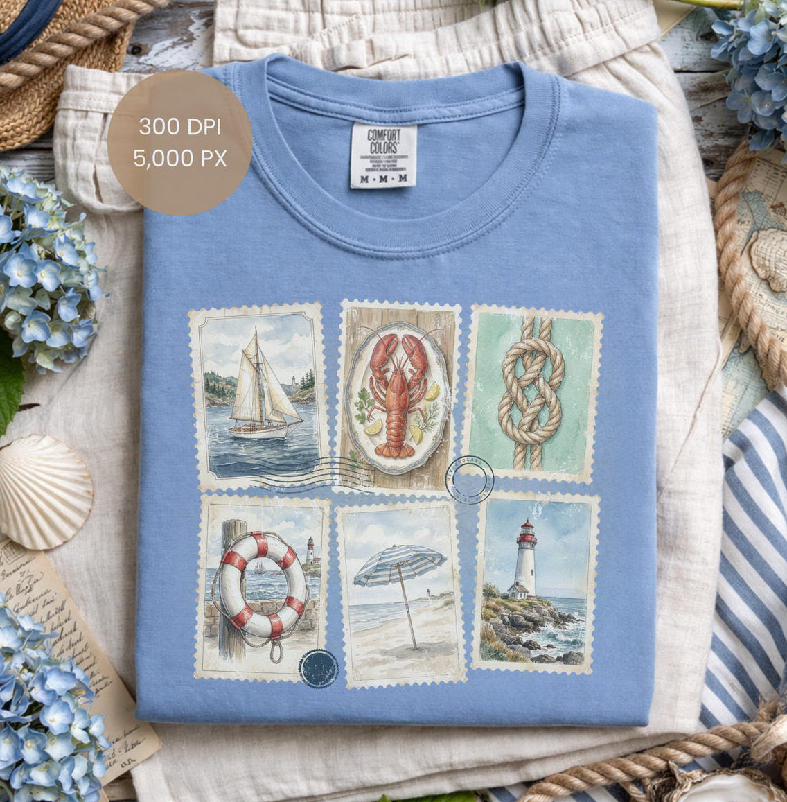 Coastal post stamps