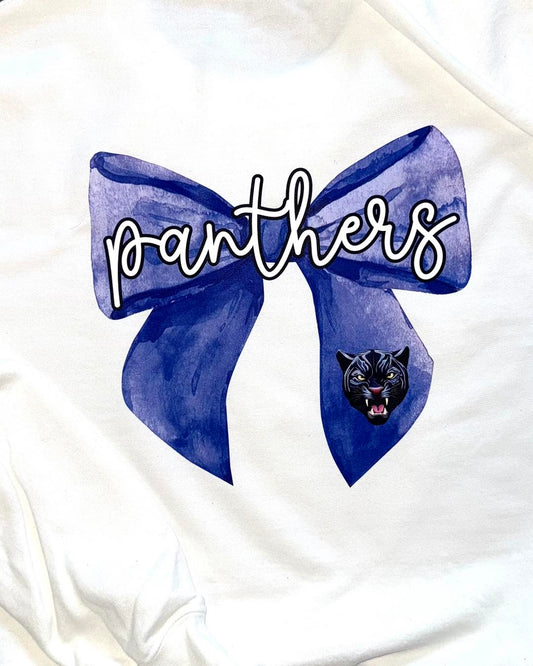 Panthers Bow Sweatshirt