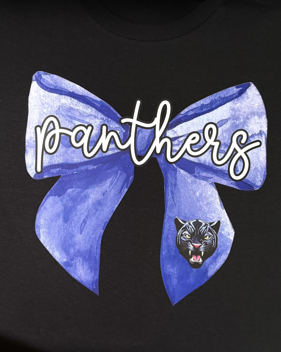 Panthers Bow Sweatshirt