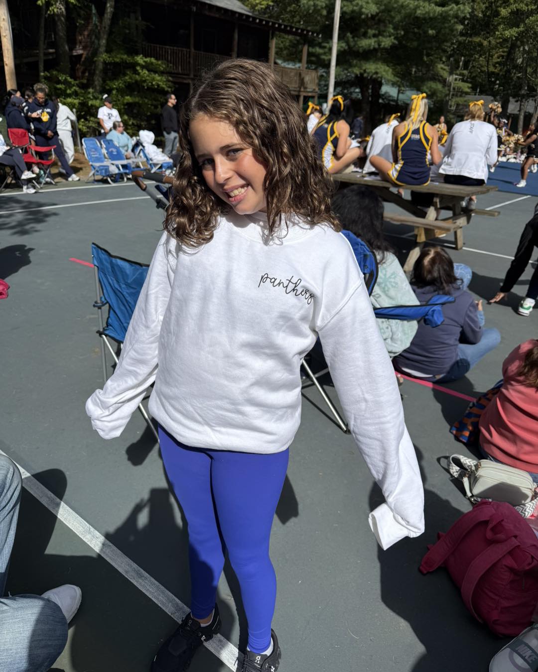 Panthers Bow Sweatshirt