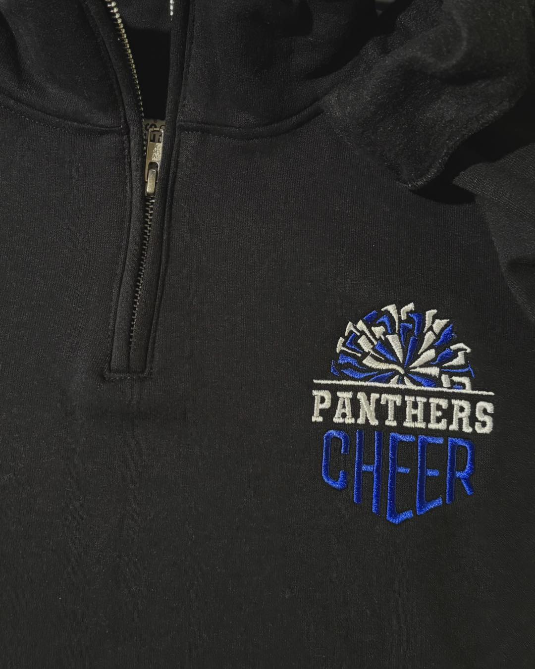 Panthers Cheer Embroidered 1/4 zip