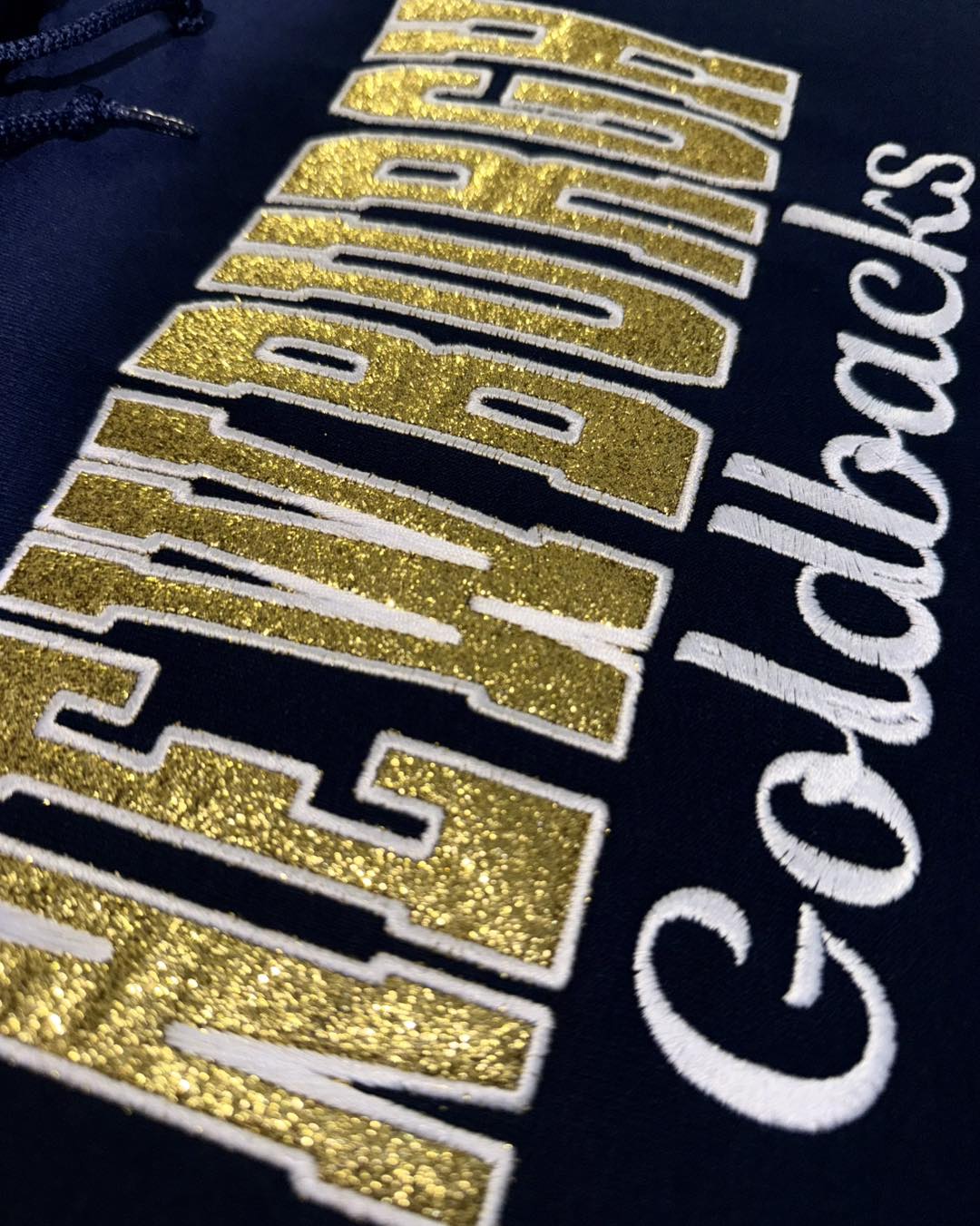 Newburgh Goldbacks Embroidered Glitter Sweatshirt
