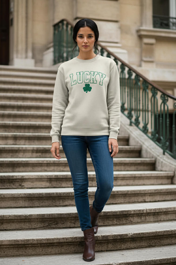 Lucky Embroidered Sweatshirt