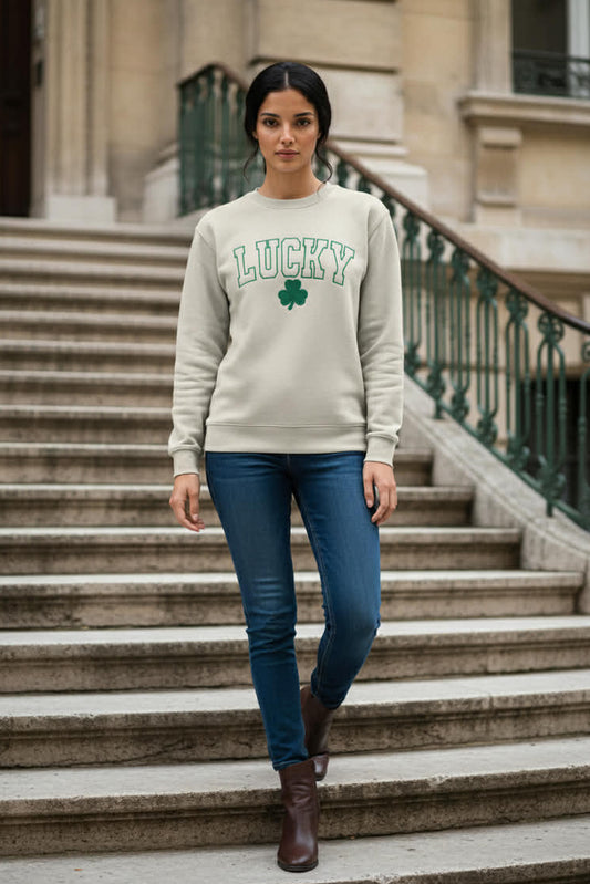 Lucky Embroidered Sweatshirt
