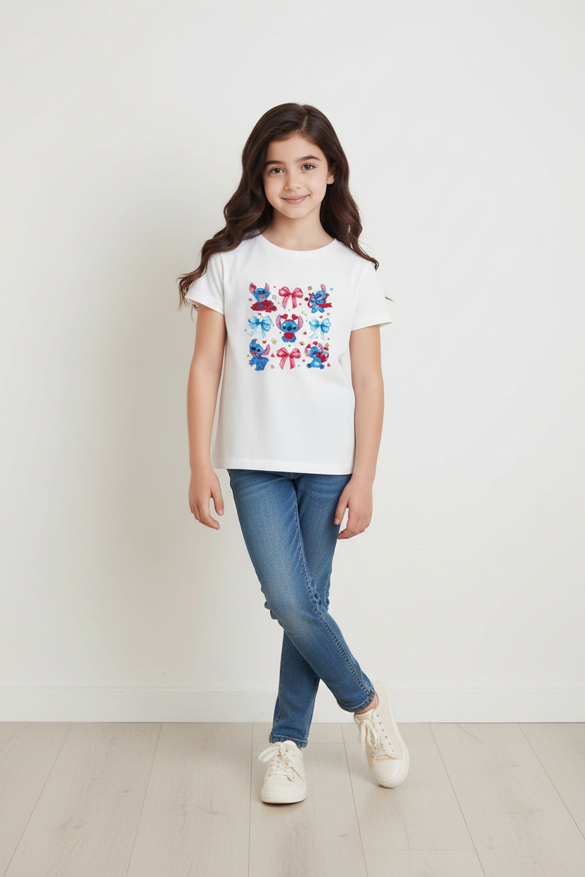 Blue Alien Coquette Tee