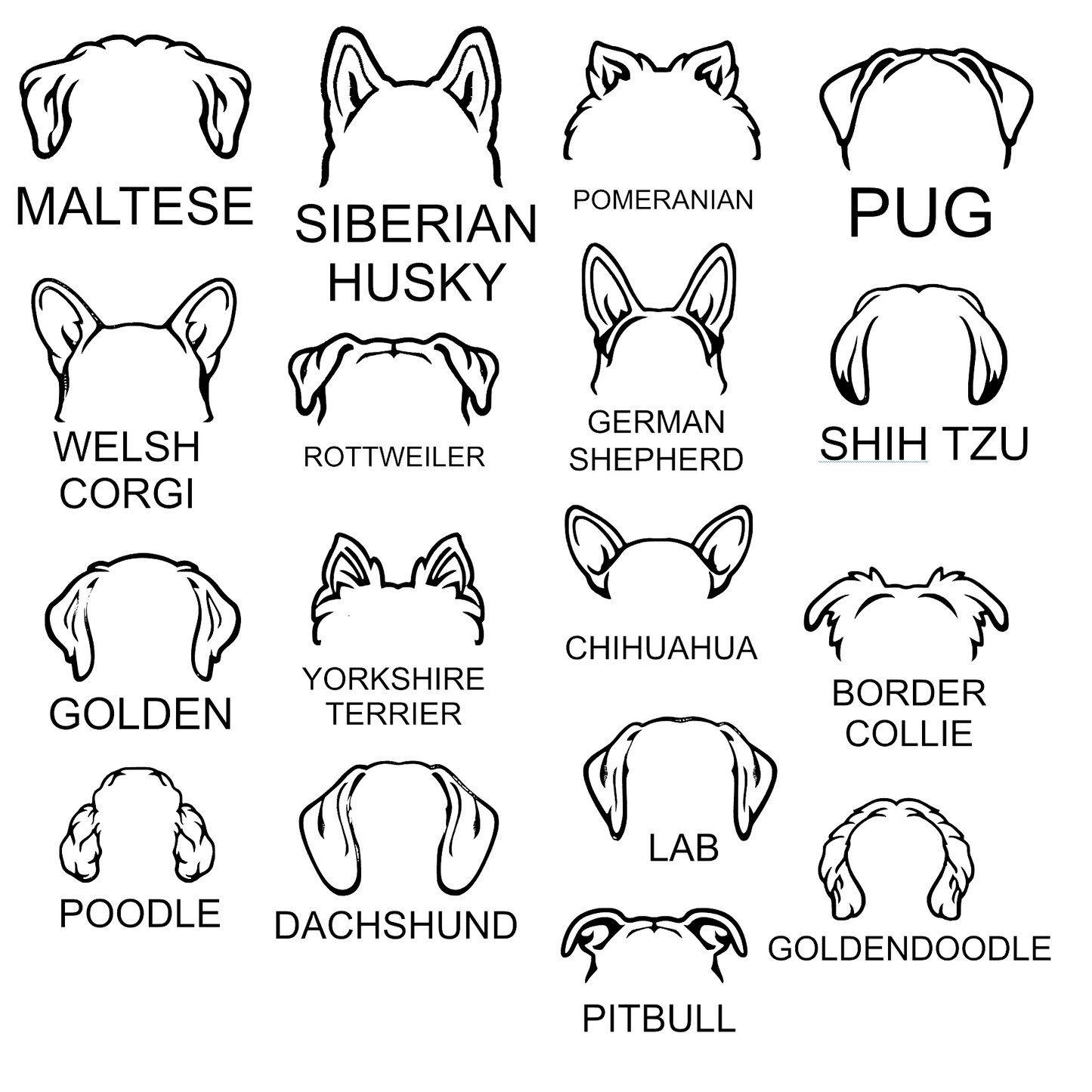 Embroidered Dog Ear Sweatshirt