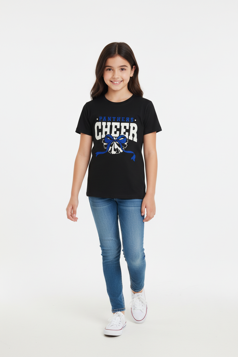 Panthers Cheer Glitter Shirts