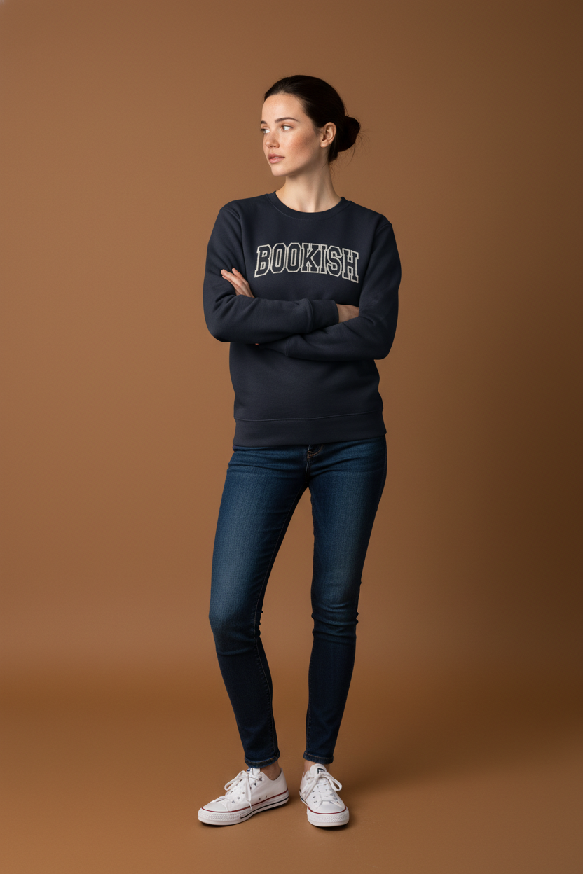 Bookish Embroidered Sweatshirt