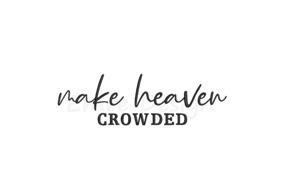 Make Heaven Crowded Embroidered Sweatshirt