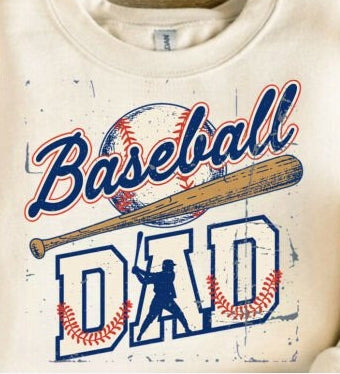 Baseball dad bat Tee