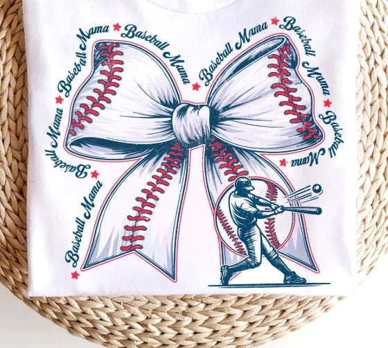 Baseball Mama Bow