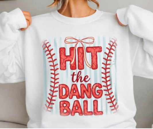 Hit the dang ball with stitches