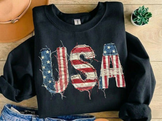 USA Faux Patchwork