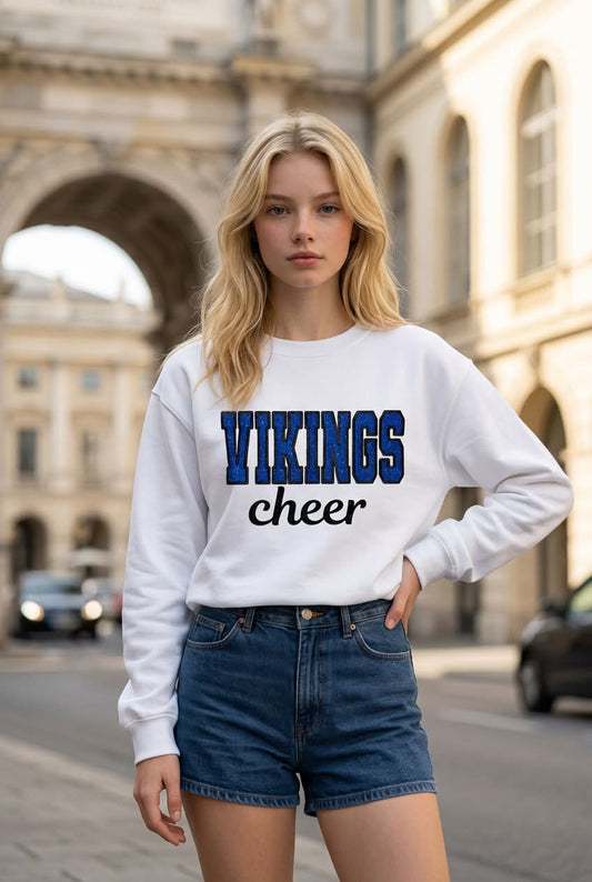 Vikings Cheer Embroidered Sweatshirt