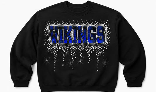 Vikings Rhinestone Sweatshirt