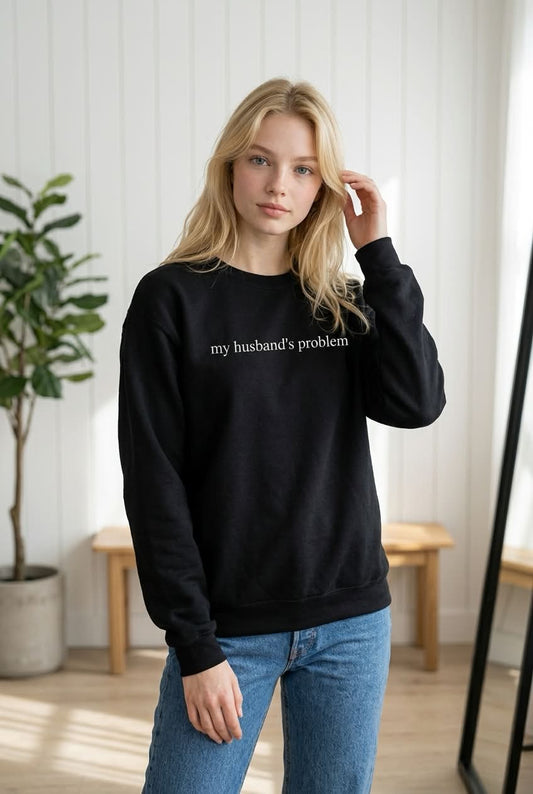 my husband's problem- Embroidered