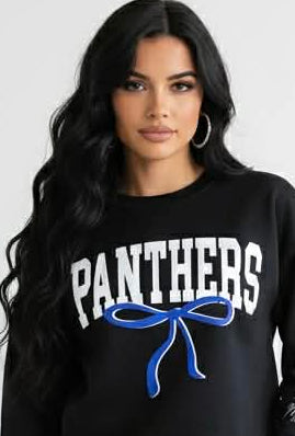 Panthers Bow Sweatshirt