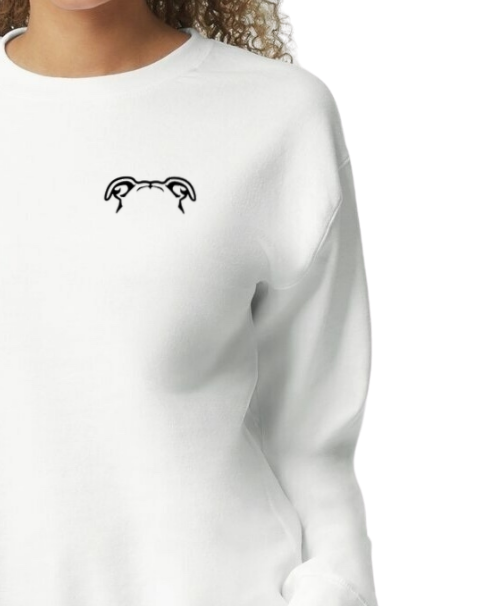 Embroidered Dog Ear Sweatshirt