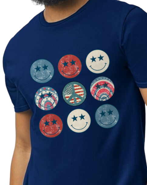 American Smiley Face T-shirt