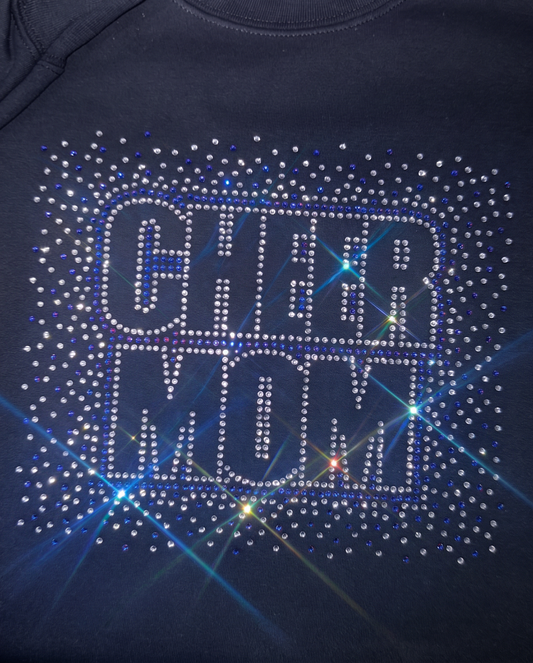 Cheer Mom Rhinestone Sweatshirt