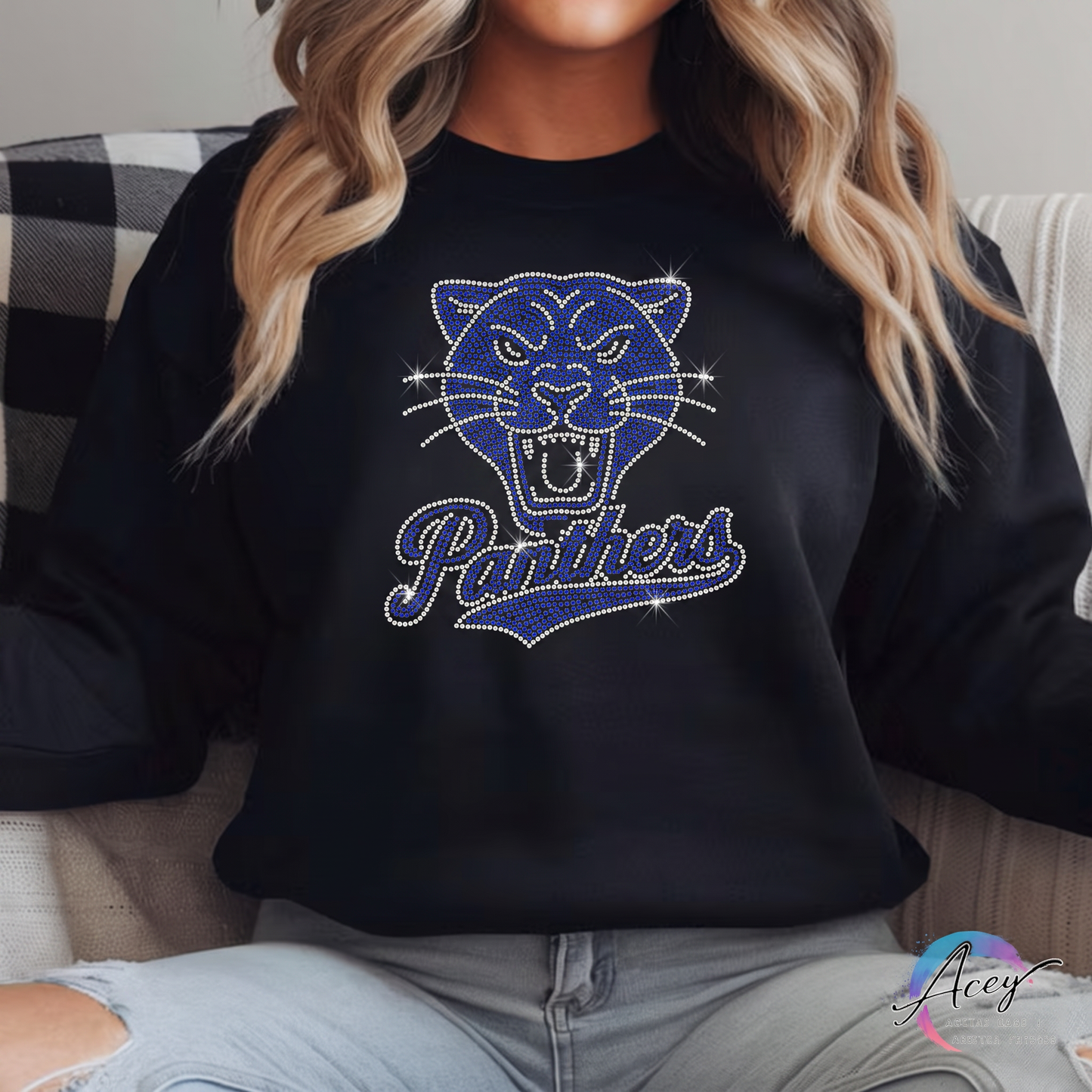 Panthers Rhinestone Sweatshirt