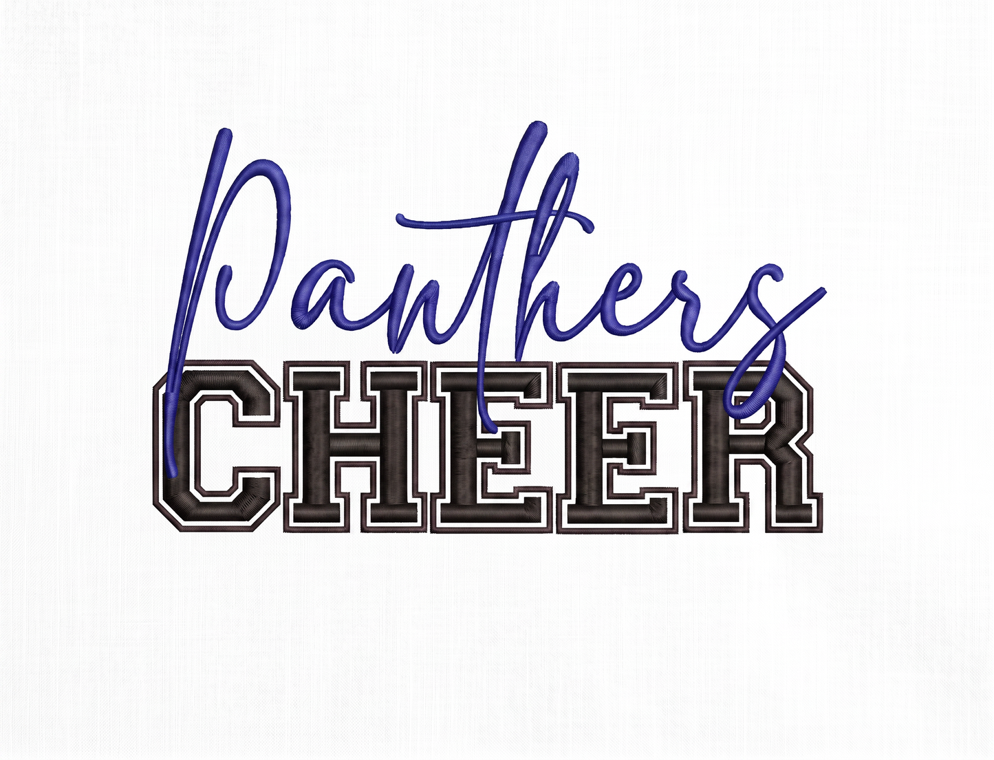 Panthers Cheer Embroidered Sweatshirt