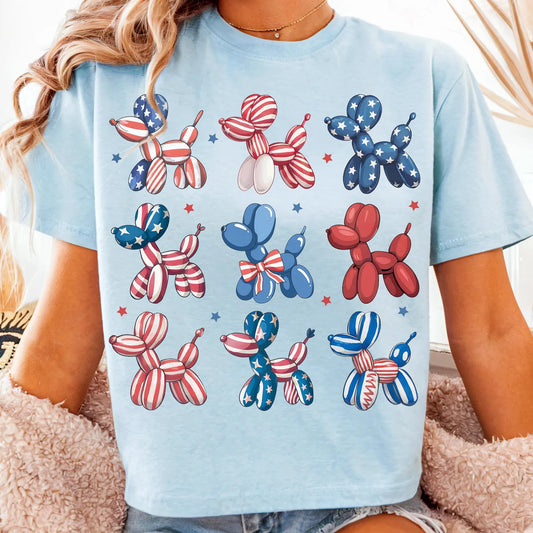Patriotic Balloon Dogs