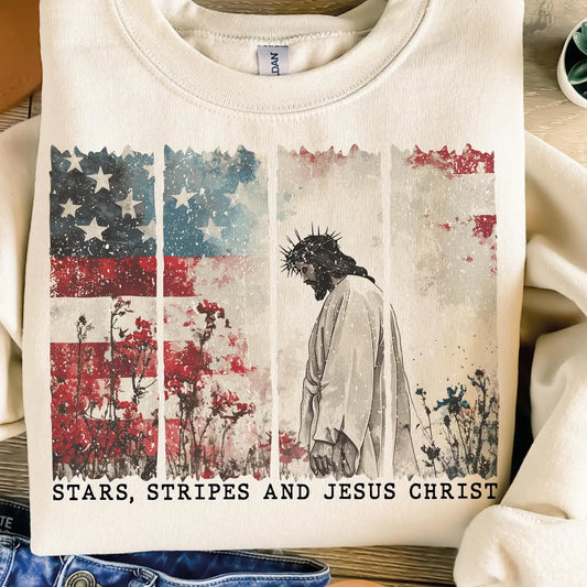 Stars Stripes and Jesus Christ