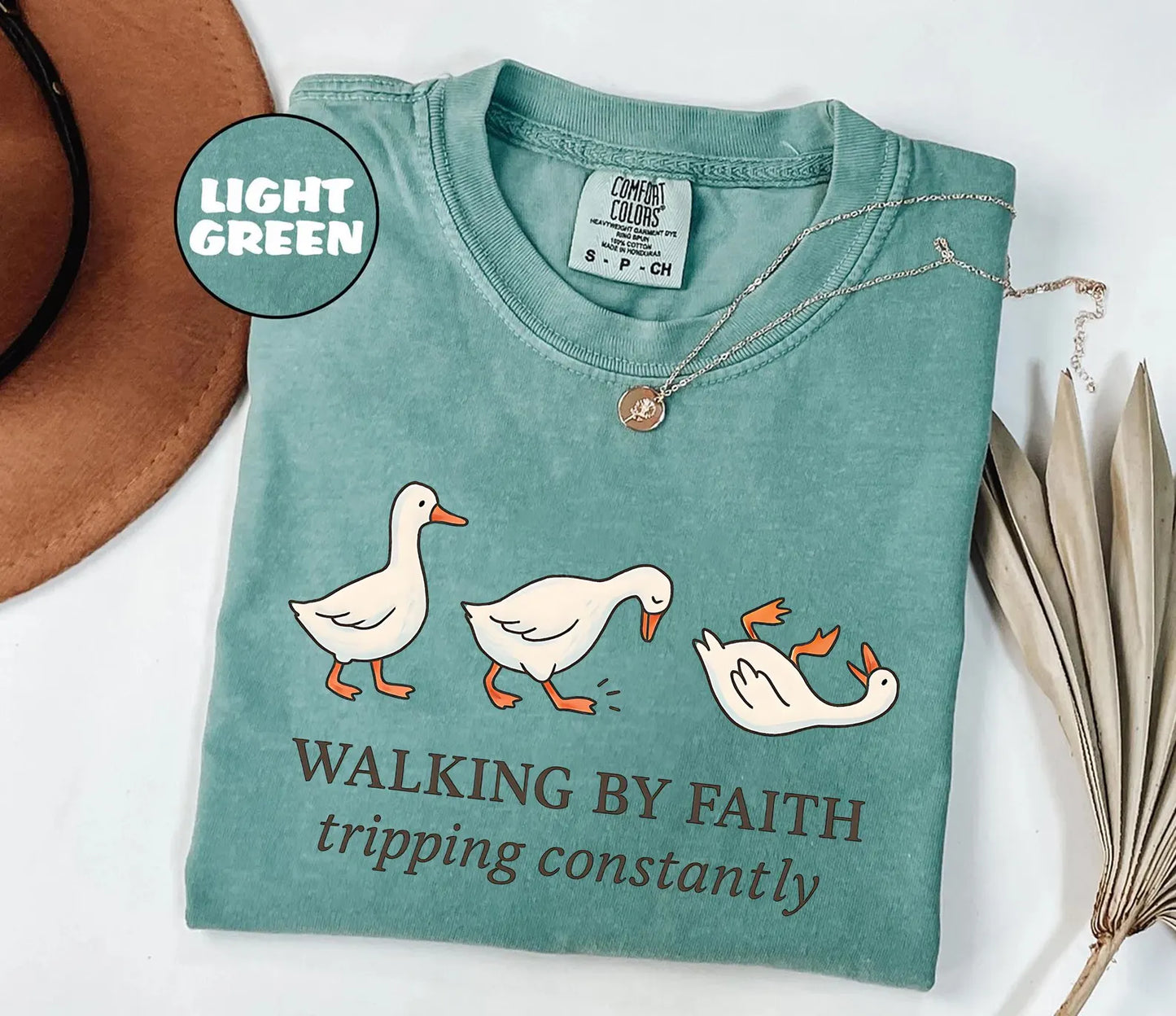 Walking By Faith Goose Tee