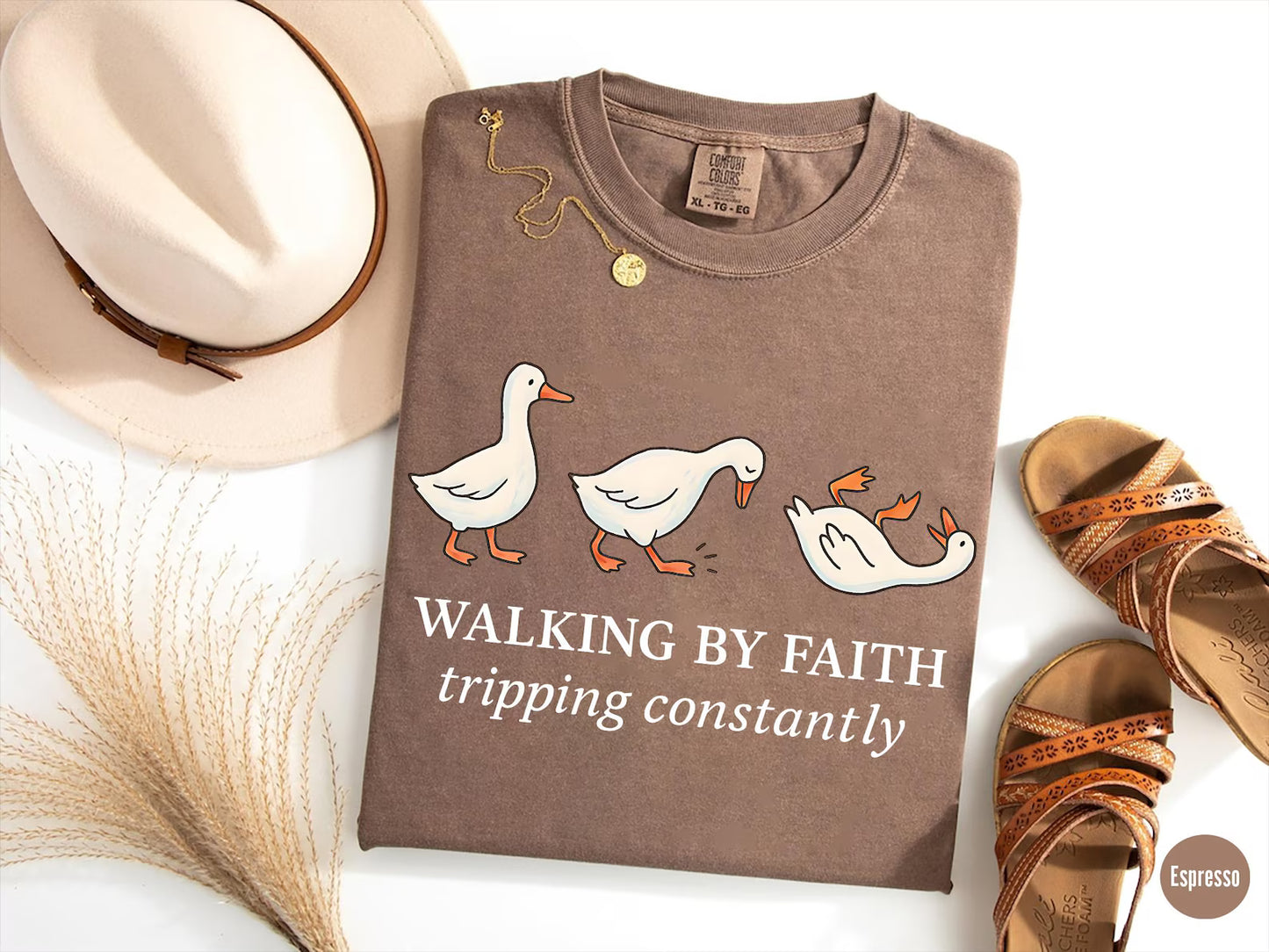 Walking By Faith Goose Tee