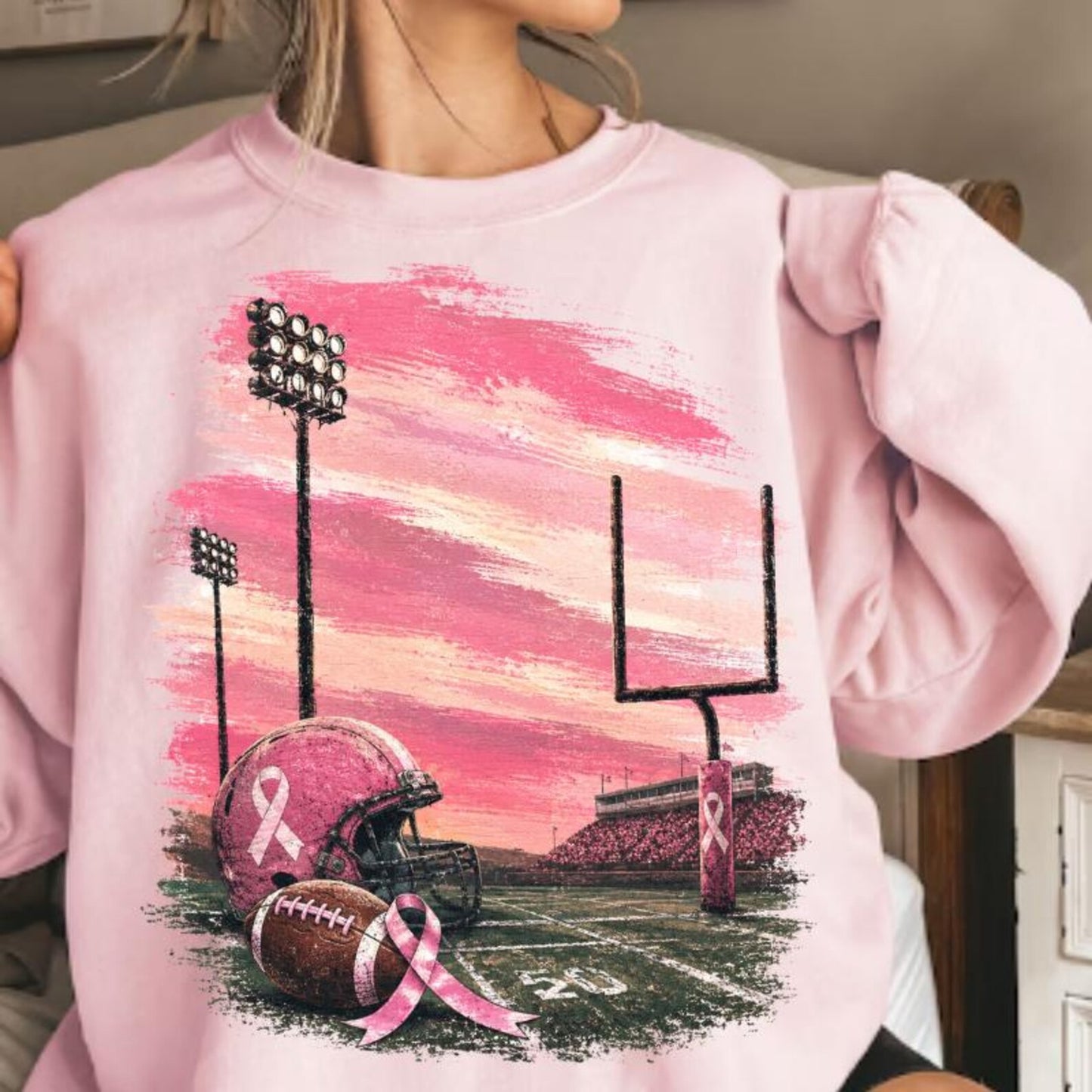 Pink Out Football Field