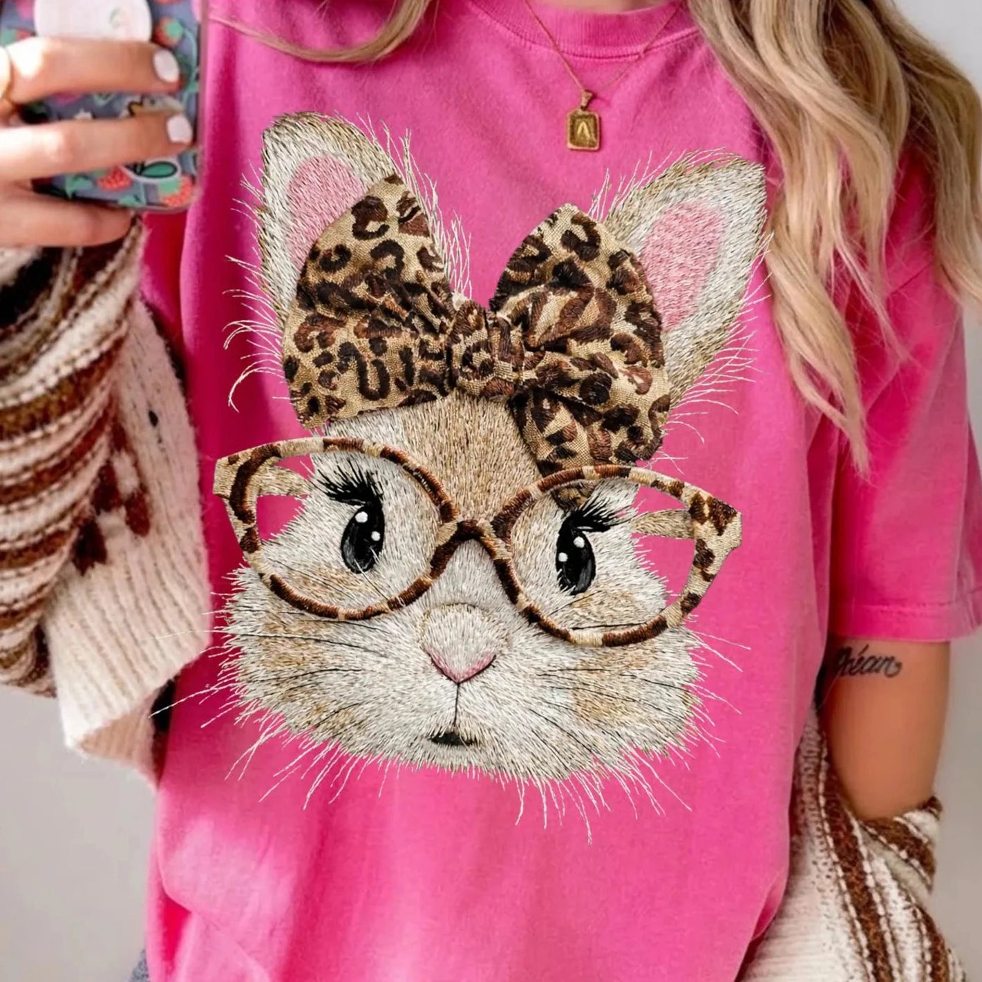 Retro Leopard Bunny
