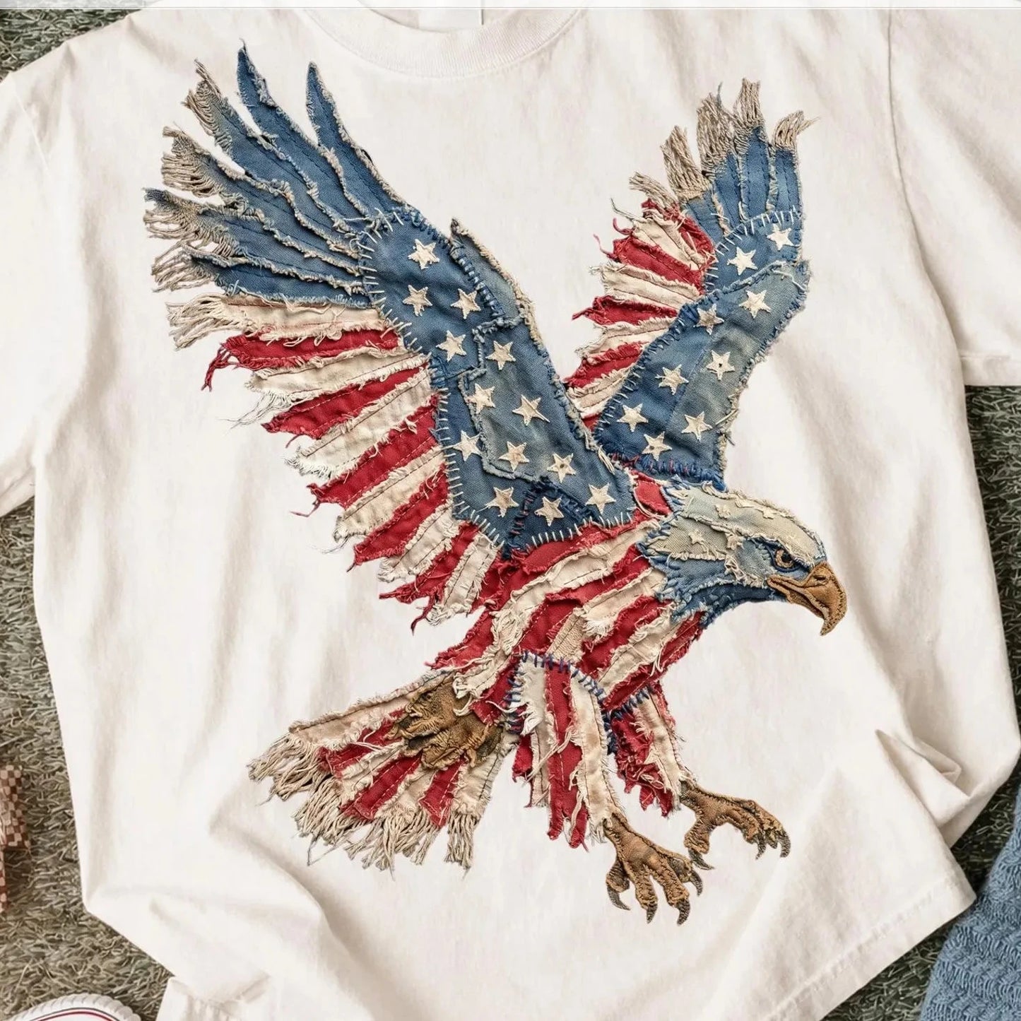 Patriotic Patchwork Eagle