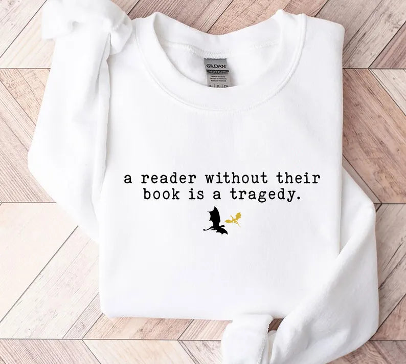 A reader without their book Sweatshirt