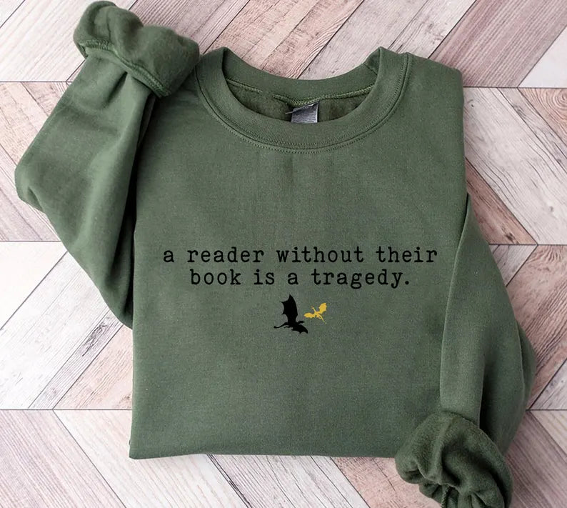A reader without their book Sweatshirt